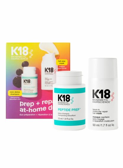 Κ18 Prep+Repair at home duo (Mask 50ml & Detox Shampoo 53ml)