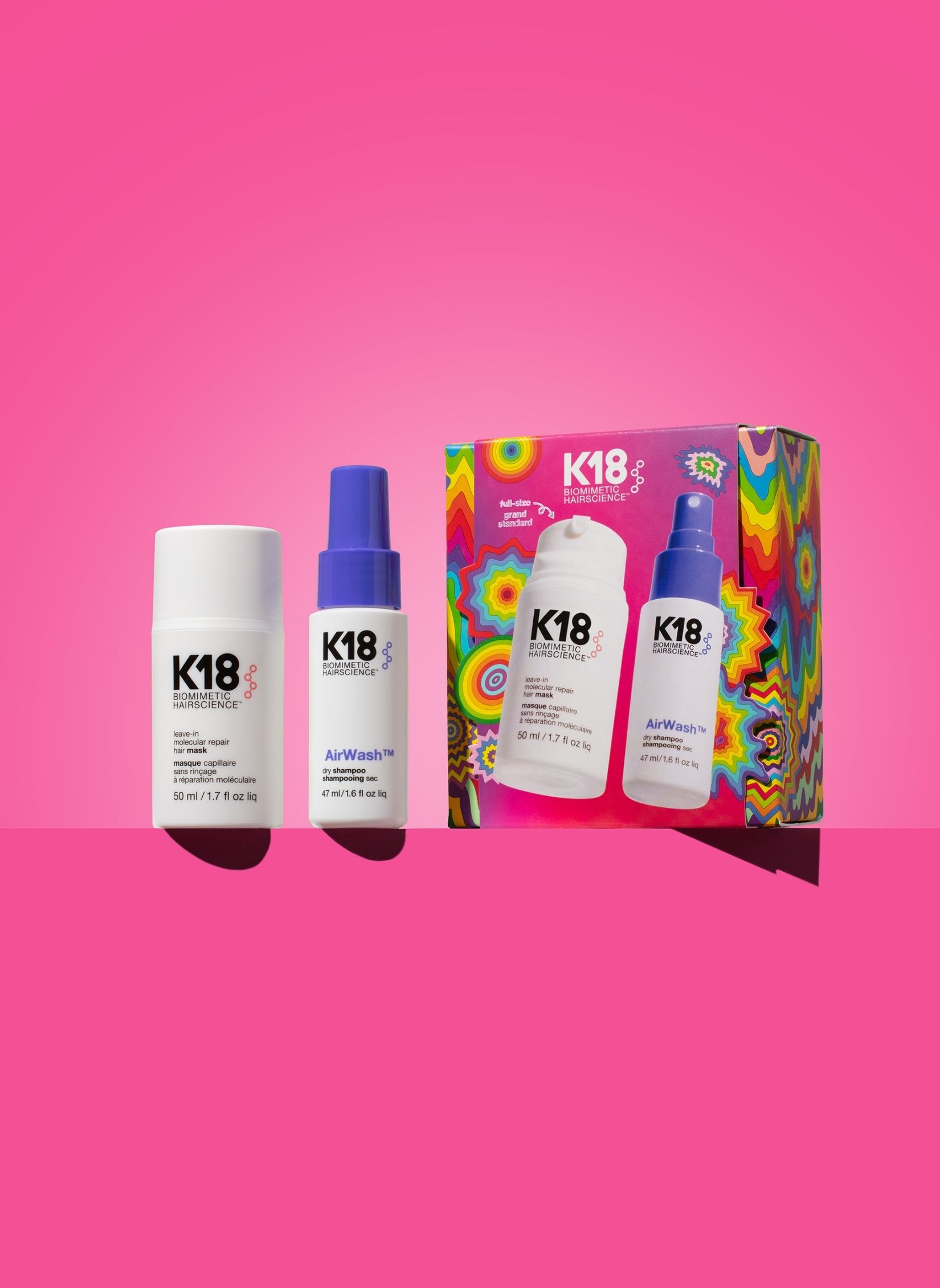 K18 Holiday 2026 Kit 1 (Mask 50ml & ΔΩΡΟ AirWash 47ml)